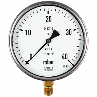 Manometer plyn SUKU 5651-160R, 0-6 kPa, M20x1,5 (C21.000519)