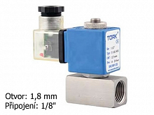 Elektromagnetický nerezový ventil TORK T-SK 600 DN 6, 24 VDC