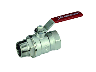 Chrómovaný guľový kohút Giacomini R254DL DN 40 (R254LX007)