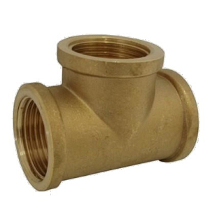 Mosadzný T-kus "FFF" 700.1 DN25