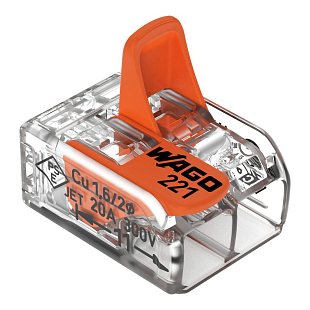 Spojovacia svorka WAGO COMPACT 2-vodič 100 ks