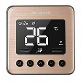 Digitálny termostat Honeywell TF428KN-RSS_U zlatý brúsený, pre fancoil