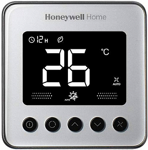 Digitálny termostat Honeywell TF428LN-RSS-U strieborný brúsený, pre fancoil